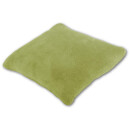 Kissenhülle "Kuschel" ca. 30x30cm grün - olivgrün mit Füllung