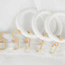 Faltenleghaken beige für 9mm Gardinenringe (10er Set)