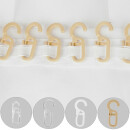 Faltenleghaken beige für 9mm Gardinenringe (10er Set)
