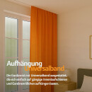 Gardine Blickdicht "Ellen" mit Universalband - 140x145 cm - Hellorange