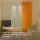 Gardine Blickdicht "Ellen" mit Universalband - 140x145 cm - Hellorange