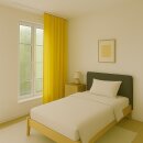 Gardine Blickdicht "Ellen" mit Universalband - 140x175 cm - Gelb