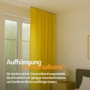 Gardine Blickdicht "Ellen" mit Universalband - 140x175 cm - Gelb