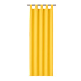 Dekoschal Ellen Schlaufen, 140x145cm - Gelb