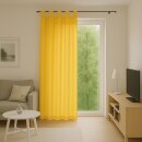 Dekoschal Ellen Schlaufen, 140x145cm - Gelb