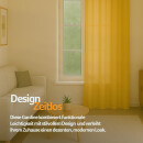 Dekoschal Ellen Schlaufen, 140x145cm - Gelb