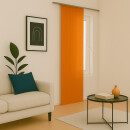 Flächenvorhang Schiebegardine Ellen ohne Technik Hellorange