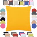 Kissenbezüge „Ellen“ mit Reißverschluss 50x50cm ohne Füllung Hellorange