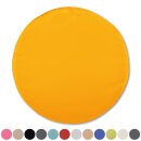 Kissenbezüge „Ellen“ mit Reißverschluss 50cm rund ohne Füllung Hellorange