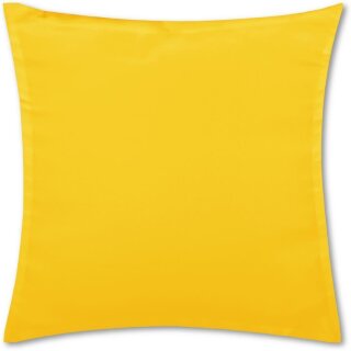 Kissenhülle "Ellen" im modernen Uni-Design Gelb 40 x 40 cm