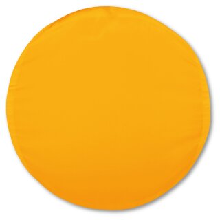Kissenhülle "Ellen" im modernen Uni-Design Orange Ø 30 cm