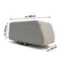 Schutzhülle für Wohnwagen, Caravan Abdeckung in der Größe "S" (Länge x Breite x Höhe) 460x250x220cm