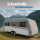Schutzhülle für Wohnwagen, Caravan Abdeckung in der Größe "S" (Länge x Breite x Höhe) 460x250x220cm