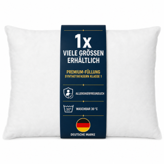 Füllkissen 40x80cm Innenkissen mit Polyesterfüllung Klasse 1 für Dekokissen