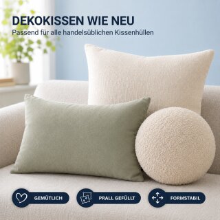 Füllkissen 60x80cm Innenkissen mit Polyesterfüllung Klasse 1 für Dekokissen