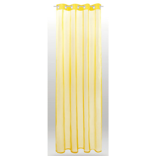 Ösenschal Noella Transparent 140x145cm, Farbe: gelb - lemongelb