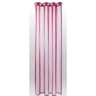 Ösenschal Noella Transparent 140x145cm, Farbe: bordeaux - beere