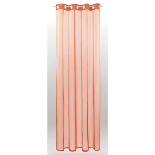 Ösenschal Noella Transparent 140x245cm, Farbe: orange - möhre