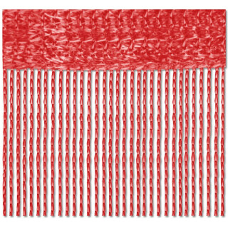 Fadenvorhang 90 x 240cm, rot - korallenrot
