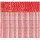 Fadenvorhang 90 x 240cm, rot - korallenrot