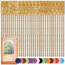 Fadenvorhang 140x240cm, gold - karamell