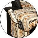 Sesselschoner Lammflor ca. 147 x 147cm beige gemustert