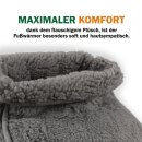 Fußwärmer ohne Strom Lammfloroptik Universalgröße Grau