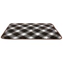 Tierdecke Lammflor dunkelbraun - gemustert 70x100cm