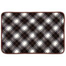 Tierdecke Lammflor dunkelbraun - gemustert 70x100cm