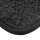 Tierdecke Lammflor schwarz - jet black 70x100cm