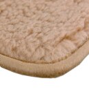Tierdecke Lammflor hellbraun - nougat 70x100cm
