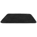 Tierdecke Lammflor schwarz - jet black 80x120cm