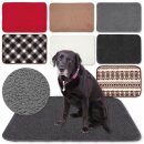 Tierdecke Lammflor schwarz - jet black 80x120cm