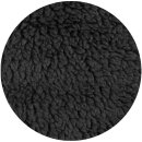 Tierdecke Lammflor schwarz - jet black 80x120cm