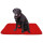Tierdecke Lammflor rot - salsa 80x120cm