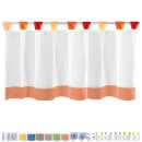Bistrogardine mit Schlaufen, ca. 150x45cm "orange -...