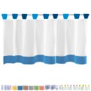 Bistrogardine mit Schlaufen, ca. 150x45cm "blau -...