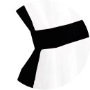 Gardinenset mit Stangendurchzug "Satin" 140x120cm - Schwarz
