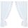 Gardinenset mit Stangendurchzug "Satin" 140x120cm - Weinrot Blumen bestickt