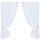 Gardinenset mit Stangendurchzug "Satin" 140x120cm - Weinrot Blumen bestickt