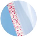Gardinenset mit Stangendurchzug "Satin" 140x120cm - Bunt Blumen