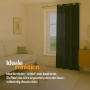 Gardinenschal Ellen blickdicht mit Ösen Schwarz 140x145 cm