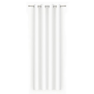 Gardinenschal Ellen blickdicht mit Ösen 140x145 cm Weiß