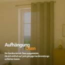 Gardinenschal Ellen blickdicht mit Ösen Sandgrau 140x145 cm