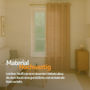 Gardinenschal Ellen blickdicht mit Ösen 140x145 cm Hellbraun