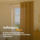 Gardinenschal Ellen blickdicht mit Ösen Hellbraun 140x145 cm