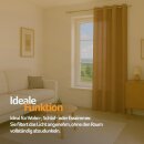 Gardinenschal Ellen blickdicht mit Ösen Hellbraun 140x145 cm