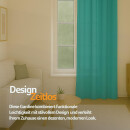 Gardinenschal Ellen blickdicht mit Ösen 140x145 cm Türkis