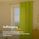 Gardinenschal Ellen blickdicht mit Ösen Grün 140x145 cm