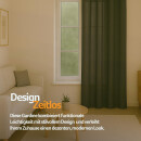 Gardinenschal Ellen blickdicht mit Ösen Anthrazit 140x145 cm